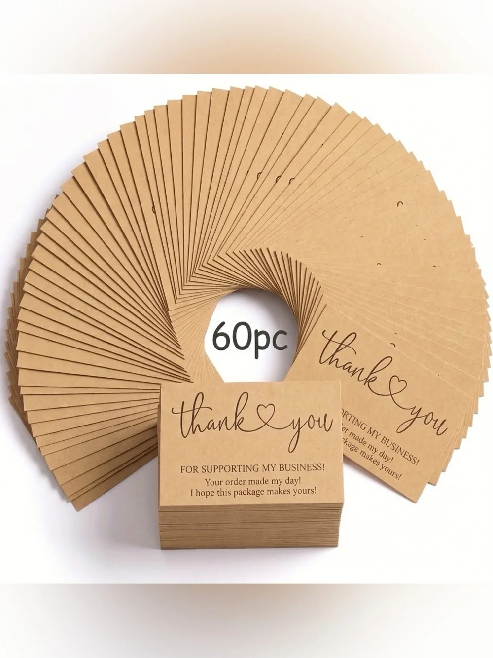 60pc Thank You Business Cards
